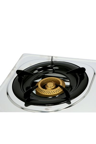KRYPTON Stainless Steel Double Gas Burner – 2 Burners, Low Gas Use, Compact Design, Easy To Clean