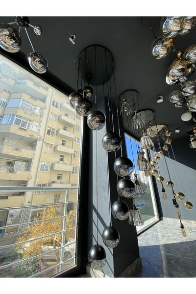 Beyaz Aydınlatma Galeri Boşlugu Avize