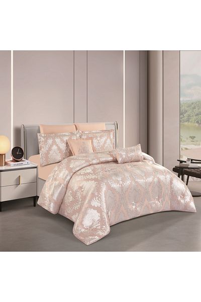 Levore Horse Jacquard Duvet Set, made of durable and soft fabric, heavy filling, and a pattern that satisfies all tastes, 8 pieces, king size