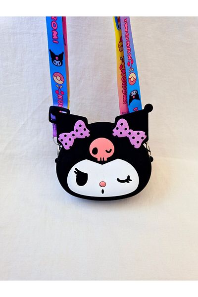 Beyaz Dükkan Kuromi Silicone Bag with Adjustable Strap