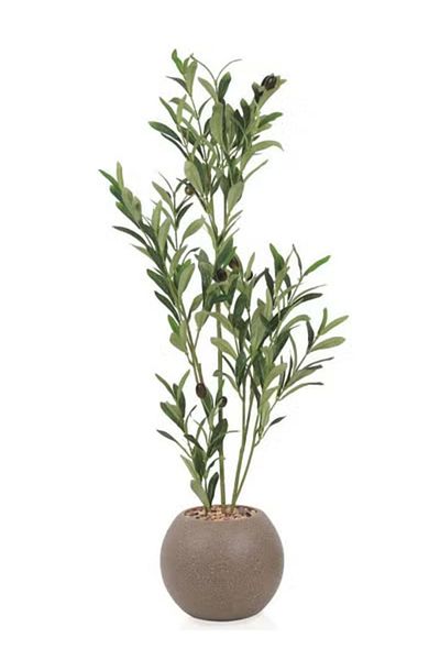co arma Artificial olive tree with plastic stand, 85 cm high
