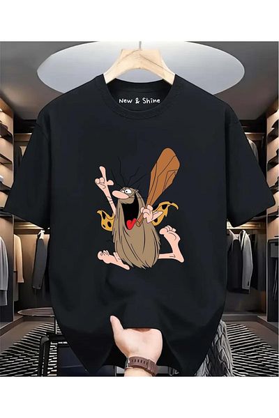 New Shine Μπλουζάκι Captain Caveman με στάμπα μεγάλου μεγέθους