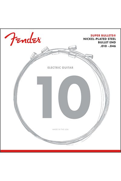 FENDER Super Bullet Strings Nickel Plated Steel Bullet End 3250R .010-.046 Electric Guitar String