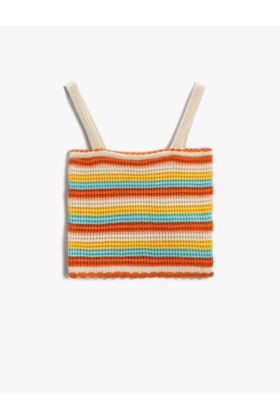 Koton Crop Top țesut - Design cu curele