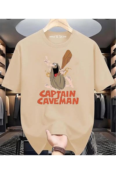 New Shine Μπλουζάκι Captain Caveman με στάμπα μεγάλου μεγέθους