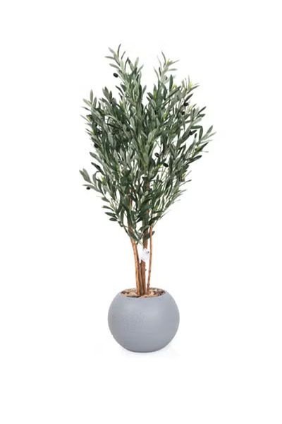 co arma Artificial olive tree with plastic stand, 120 cm high