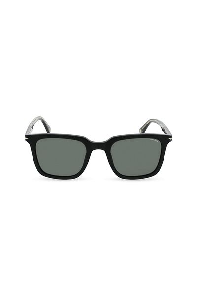 Police Police Champ 4 Man Square Sunglass Shiny Black_Green 52-21-145