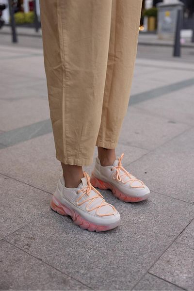 Eataly Shoes 1010 Κορδόνι Πορτοκαλί Parachute Gel Σόλα Γυναικεία Αθλητικά