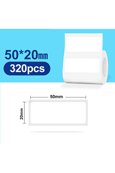 choice2 White 50x20mm Original Niimbot B21/B3S/B1/B203 Colorful White Transparent Label Sticker Self-adhesi