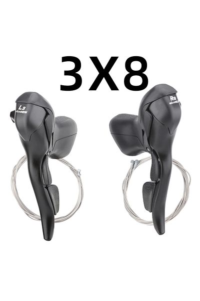 GOLDIX 3x8 Speed SL MicroNEW Road Bike Shifters 3x7 3x8 3x9 3x10 3X11Speed Brake Lever Bicycle 2x7 2x8 2x9