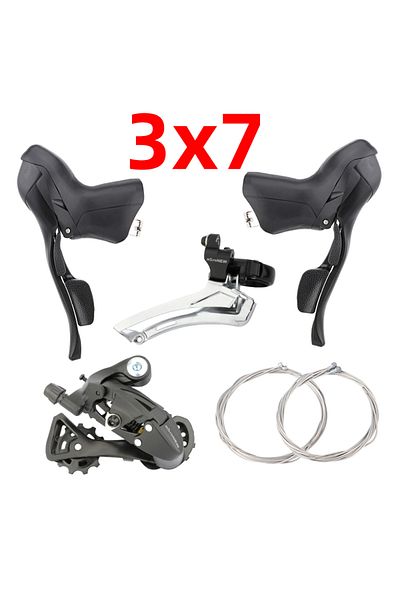 GOLDIX 3x7 Speed SL FD RD MicroNEW Road Bike Shifters 3x7 3x8 3x9 3x10 3X11Speed Brake Lever Bicycle 2x7 2
