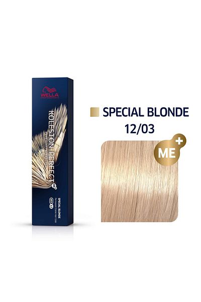 Wella Professionals Vopsea permanenta Wella Professionals Koleston Perfect Me+ 12/03 - blond special auriu natural, 60ml