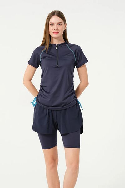 İYİBU Women S Swimwear Swimsuit with Shorts 2-Piece Suit - Water Repellent, Quick Dry, Stretchy Sports Swimwear