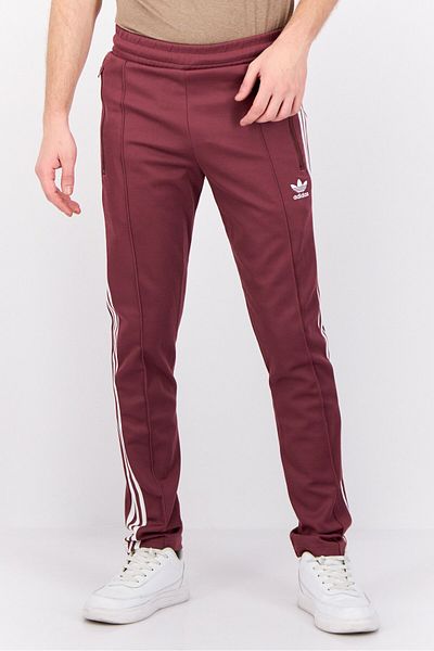 adidas Men Sportswear Fit Training Beckenbauer Trackpants, Burgundy
