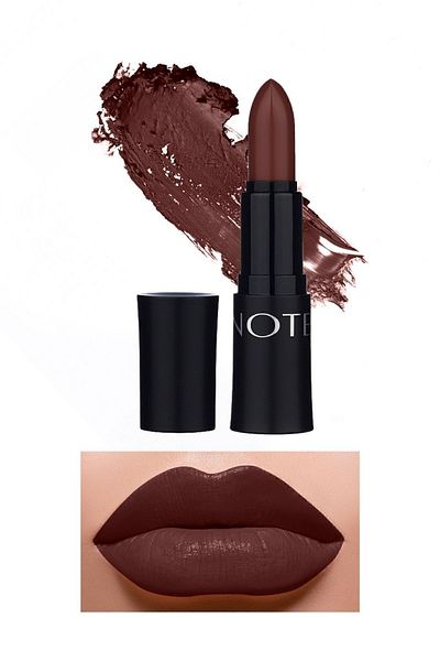 NOTE Mattemoist Lipstick Ruj Mat 315 Hot Brown – Maro Închis
