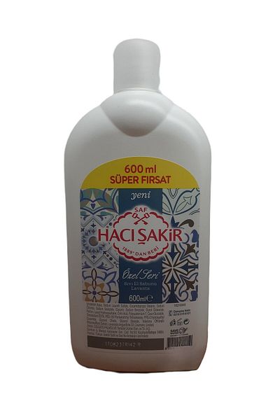 Hacı Şakir Lavender Special Series Liquid Hand Soap - 600 ml X 3 Pieces
