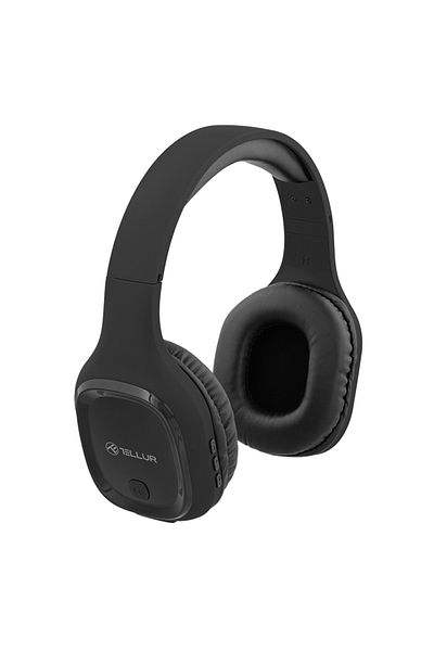 TELLUR Tellur Pulse Headphones, black, Bluetooth, Microphone