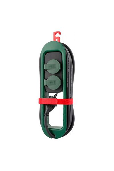 Strend Pro Garden extension cord, with hooks, waterproof, 2 sockets, 3.20 m, Strend Pro