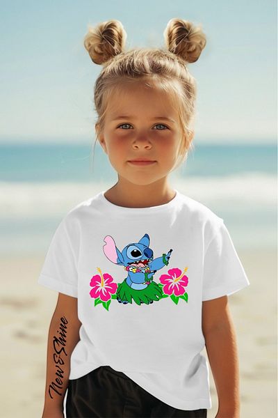New Shine ΠΑΙΔΙΚΟ T-SHIRT LILLO AND STITCH PRINTED OVERSIZE