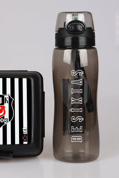 Beşiktaş "Dekomus Pocket Notebook Gifted" New Season Licensed Nutrition Container and 700 ml Tritan Flask