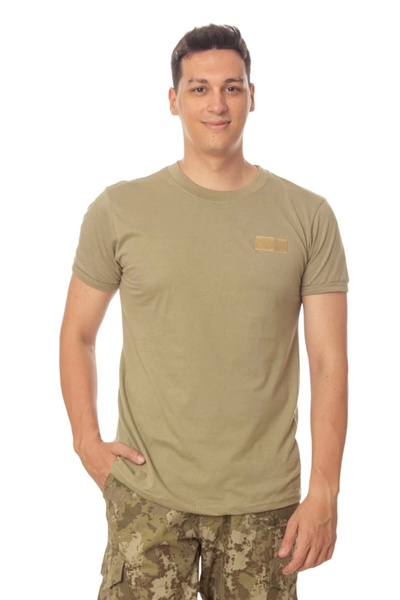 İZMİR ASKERİ MALZEME Land Force Khaki Color Short Sleeve Officer Subofficer Rutbeli Undershirt