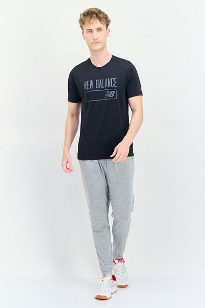 New Balance Men Sportswear Fit Short Sleeve Training T-Shirts, Black