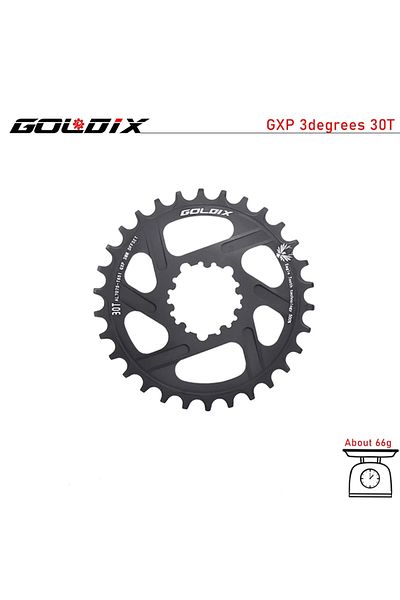 GOLDIX 3 degree 30T GOLDIX MTB Bicycle Chainring Narrow Wide Mountain Bike Chainwheel 30T 32T 34T 36T 38T