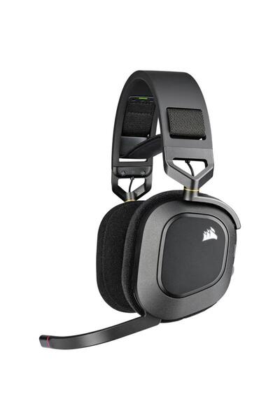 Corsair Căști de gaming wireless HS80 cu microfon, sunet surround 7.1, negru