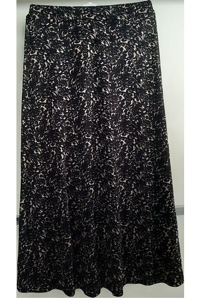 N.Y.YILDIZ Star New3, Pattern Lycra 1St Class Three Pieces Bell Model Elastic Waist Maternity Shows No Lined Skirt
