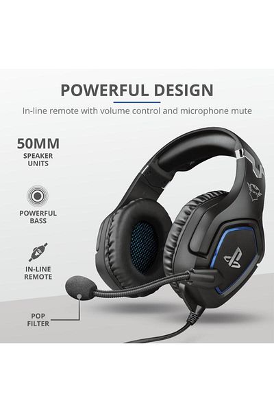 Trust Casti Casti Trust GXT 488 Forze cu fir, negru, Bluetooth, Wireless, Microfon, Stereo, Gaming, ANC