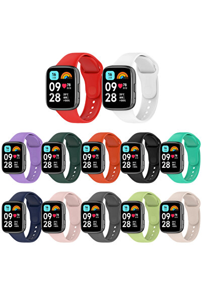 İncisoft ساعة Xiaomi Redmi Watch 3 النشطة المتوافقة مع حزام رياضي بتصميم أنيق وحزام من السيليكون الناعم