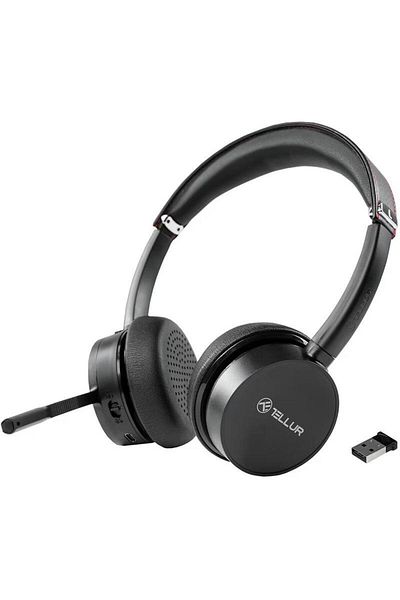 TELLUR Voice Pro wireless headphones, Bluetooth 5.3, 2.4 GHz frequency, class 2, sensitivity 113±3