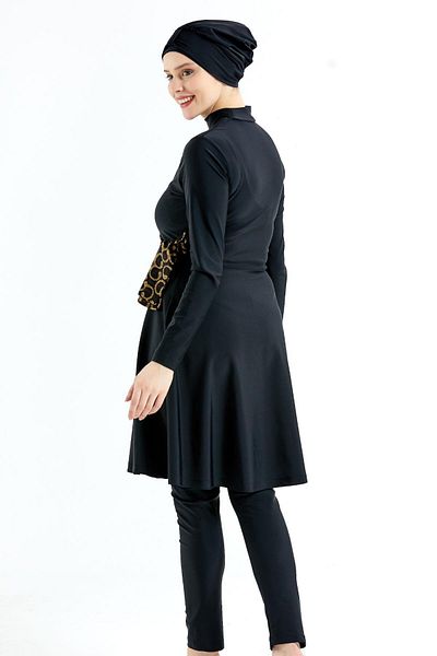 C&City Ολόσωμο μαγιό Hijab 4 τεμαχίων C14037 Μαύρο