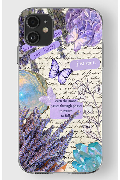 moonset Iphone 11 Uyumlu Just Start Tasarımlı Baskılı Şeffaf Telefon Kılıfı