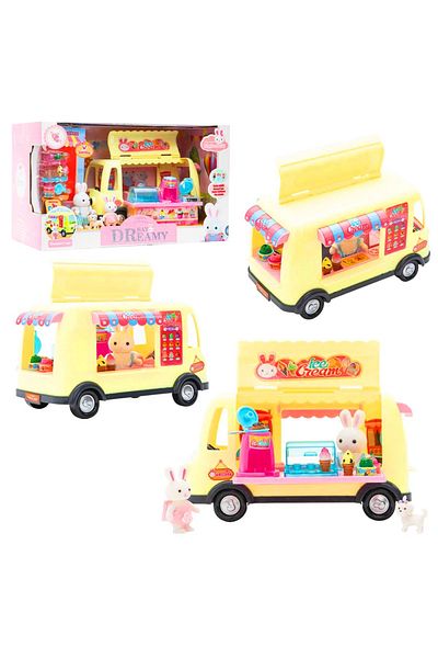 Bay Dreamy Mini Rabbit Ice Cream Caravan Play Set 3+
