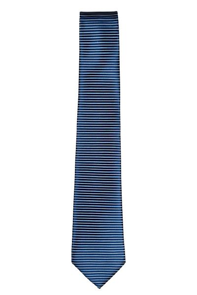 1001 Kravat 7 cm Wide Parallel Stripes Blue Color Thin Tie