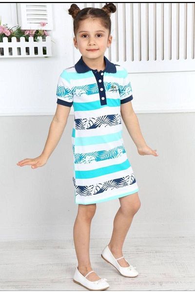 ixoskids club Καλοκαιρινό φόρεμα με ζαρτιέρες για κορίτσι