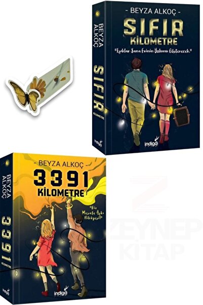 İndigo Kitap 3391 Kilometre ve Sıfır Kilometre(Karton Kapak)Özel Tasarım Kele...