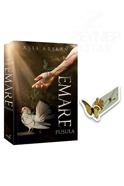 İndigo Kitap Emare Pusula(KARTON KAPAK)Özel Tasarım Kelebek Ayraç Hediye