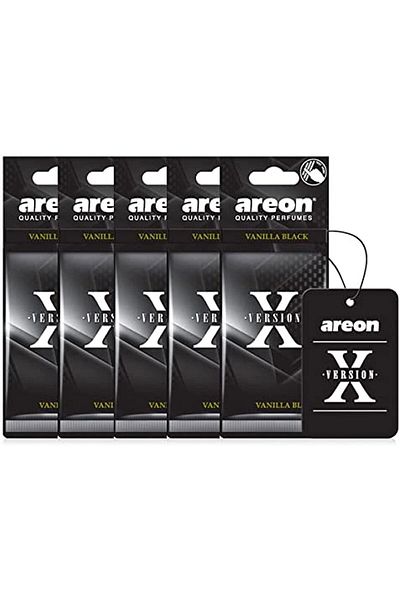 Areon - Air Freshener X Version Vanilla Black - (Pack of 5)