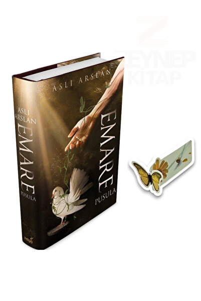 İndigo Kitap Emare Pusula(CİLTLİ)Özel Tasarım Kelebek Ayraç Hediye