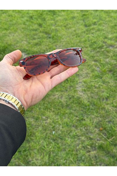 Nilu Moda Leopard Patterned Women's Men's Unisex Sunglasses