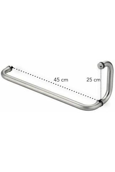 Generic Stainless Steel Shower Door Handle for Bathroom Glass Door