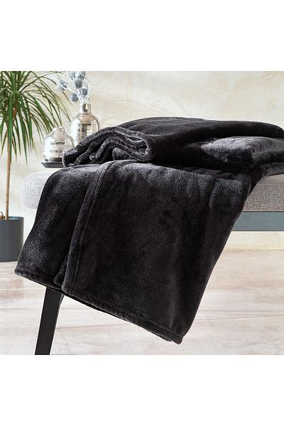 ÇAĞUR Olenna Wellsoft Tv Blanket 140X190 Anthracite New 1109945