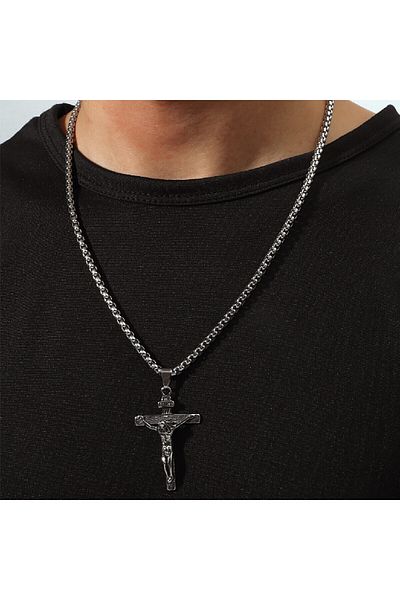 SIC MODA Stainless Steel Pendant Necklace 4102