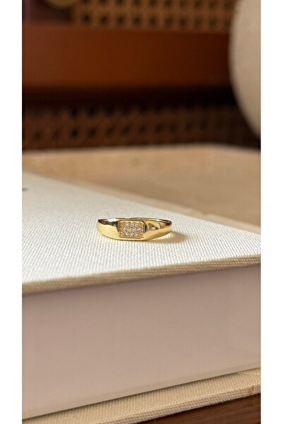 Muse Sister خاتم إصبع صغير مستطيل الشكل من Avia (قابل للتعديل)