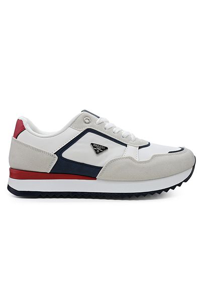 Tmall Men's Sports Shoes, Made Of Eco-leather, B1298, White