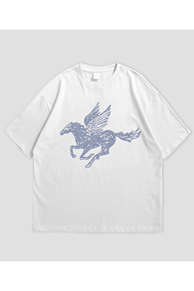 SVART WEAR Pegasus dizajnirao unisex Oversize kroj T-shirt