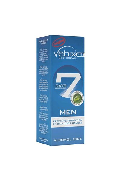 Vebix ڤيبكس مزيل عرق كريم ماكس للرجال (الأزرق)