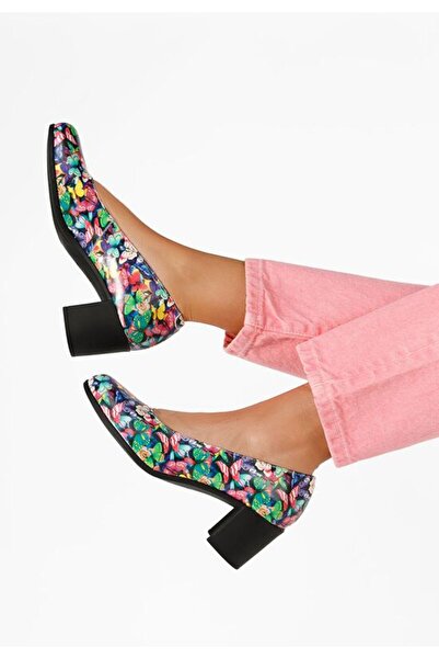 B T Shoes Dalida V6 Πολύχρωμα Παπούτσια με Χοντρό Τακούνι